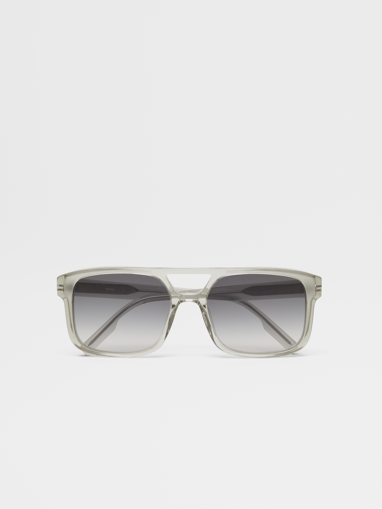 Transparent Ice Grey Acetate Sunglasses